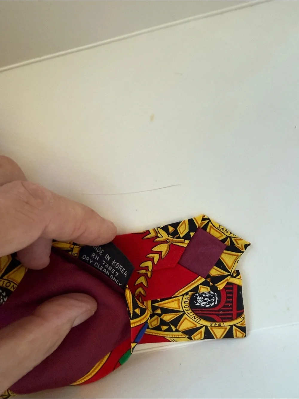 Limited edition silk tie- UN 50th anniversary